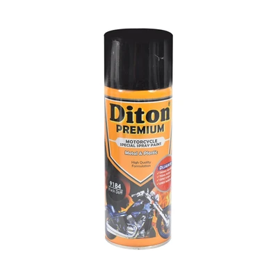 Gambar Diton Cat Semprot Motor Premium 400 Ml - Hitam Doff