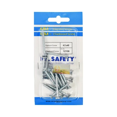Gambar Mr.Safety Set Sekrup Chipboard 4.5X40 Sp