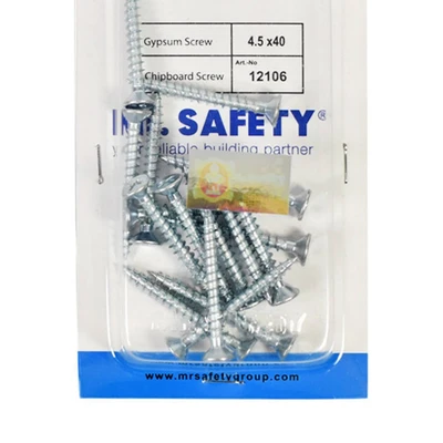 Gambar Mr.Safety Set Sekrup Chipboard 4.5X40 Sp