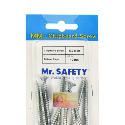 Gambar Mr.Safety Sekrup Chipboard 5.0X60