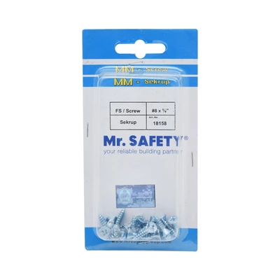Gambar Mr.Safety Set Sekrup Kayu #8x1.5 cm