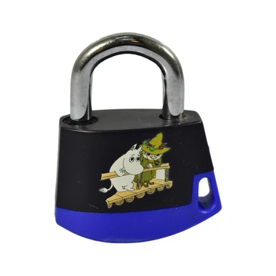 Gambar Abloy Classic Gembok Moomin Troll And Snufkin - Biru