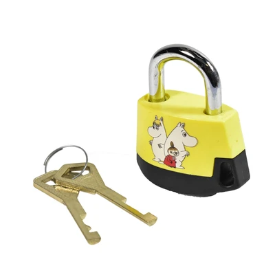 Gambar Abloy Classic Gembok Moomin Maiden & Little My - Kuning