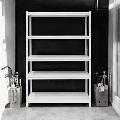 Gambar Krisbow Rak Besi 5 Tingkat 120x45x183 cm - Putih