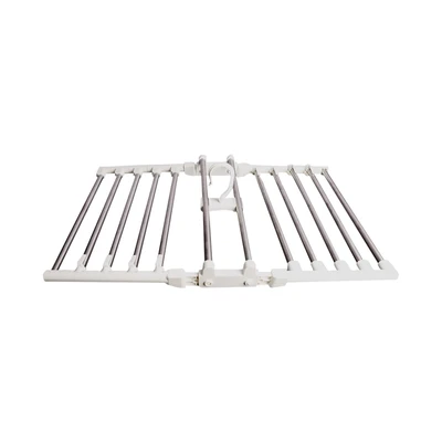Gambar Kris Hanger Baju Besi & Plastik 38 cm - Putih Ivory