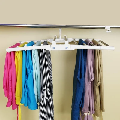 Gambar Kris Hanger Baju Besi & Plastik 38 cm - Putih Ivory