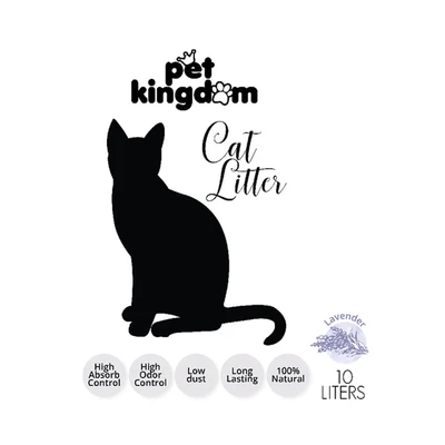 Gambar Pet Kingdom Lavender Pasir Kucing Quick Clumping 10 Liter