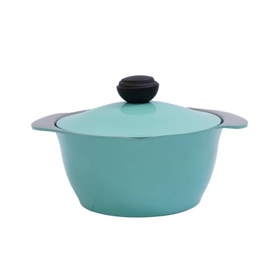 Gambar Cheftopf Panci Casserole Ceramic Coating 24 cm - Biru Mint