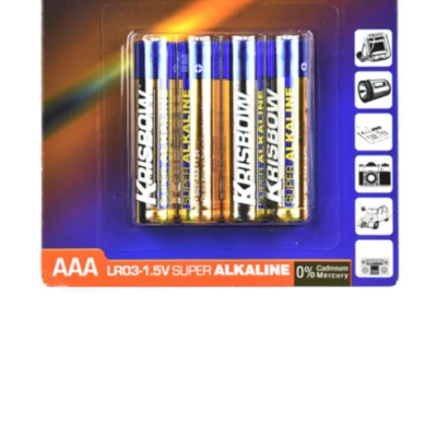 Gambar Krisbow Baterai Alkaline Ukuran Aaa 4 Pcs