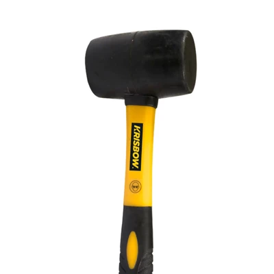 Gambar Krisbow Palu Karet 340 Gr - Hitam
