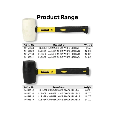 Gambar Krisbow Palu Karet 340 gr - Kuning/Hitam