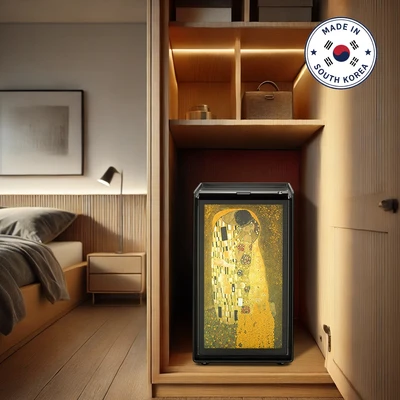 Gambar Lucell Brankas Tahan Api Fingerprint Goldenkiss 112x62.5x60 cm LU-3000 P-3 - Hitam