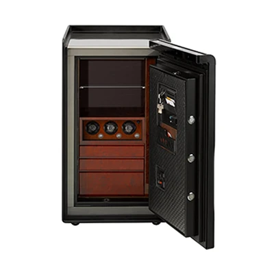 Gambar Lucell Brankas Tahan Api Fingerprint Goldenkiss 112x62.5x60 cm LU-3000 P-3 - Hitam