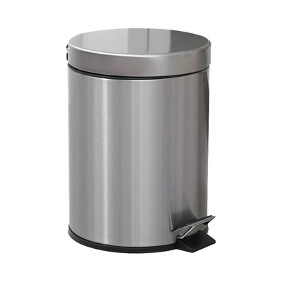 Gambar Informa Tempat Sampah Pedal Stainless Steel Fingerprint Proof 5 Liter - Silver