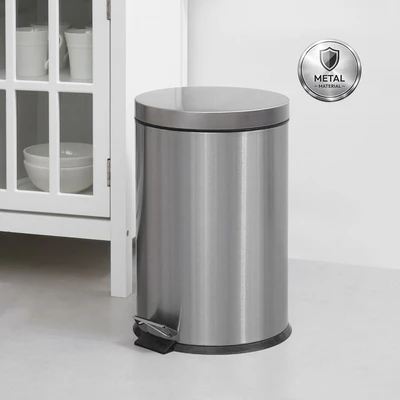Gambar Informa Tempat Sampah Pedal Stainless Steel Fingerprint Proof 20 Liter - Silver