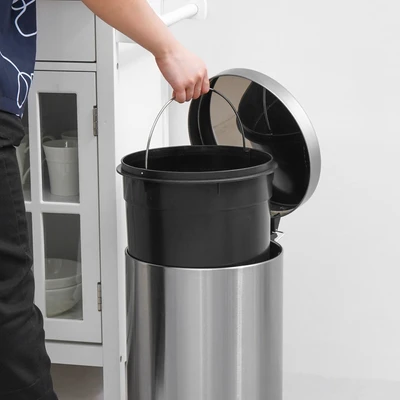 Gambar Informa Tempat Sampah Pedal Stainless Steel Fingerprint Proof 20 Liter - Silver