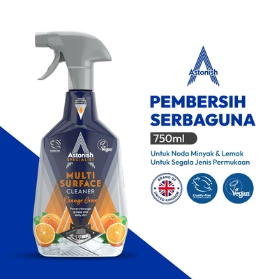 Gambar Astonish Orange Grove Spray Pembersih Noda Minyak & Lemak Permukaan Dapur 750 ml