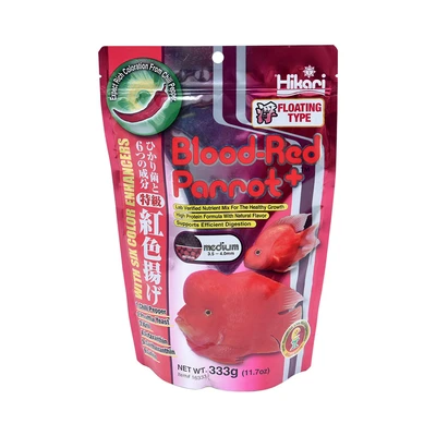 Gambar Hikari Makanan Ikan Blood Red Parrot 333 gr