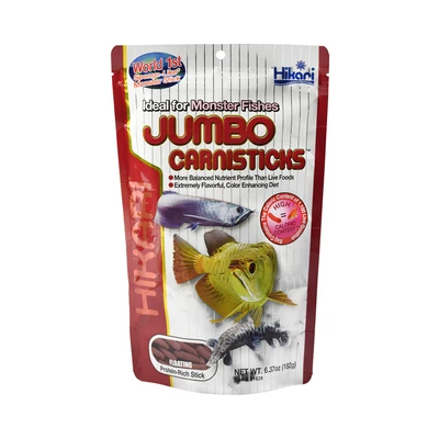 Gambar Hikari Makanan Ikan Jumbo Carnisticks 182 gr