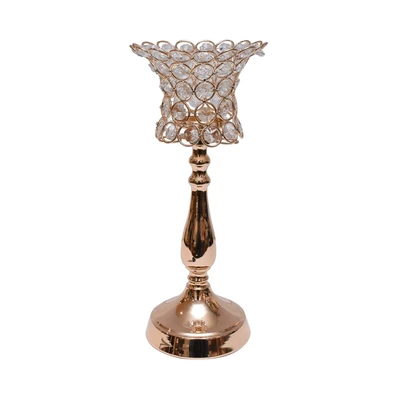 Gambar Informa Tempat Lilin Dekorasi 5-3A 10.5x10.5x29 cm - Gold