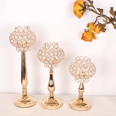 Gambar Informa Tempat Lilin Dekorasi 6-3A 13x13x39 cm - Gold