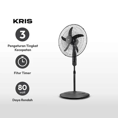 Gambar Kris Kipas Angin Lantai 20 Inch - Hitam