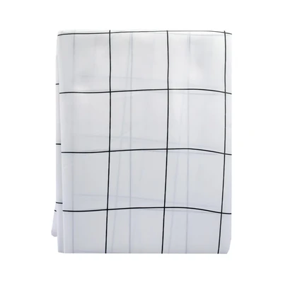 Gambar Forhom Tirai Kamar Mandi Poly Square 180x180 cm - Abu-Abu