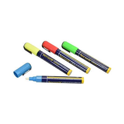 Gambar Securit Set Marker Warna Untuk Chalkboard 2.6cm 4 Pcs