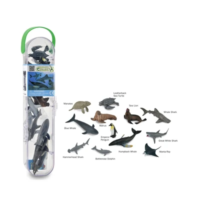 Gambar Collecta Set 12 Pcs Miniatur Sea Animals - Mix