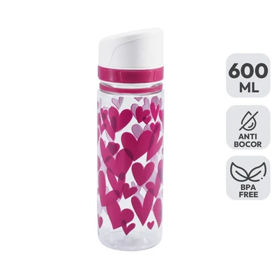 Gambar Smash Aurora Botol Minum Plastik 600 ml - Pink