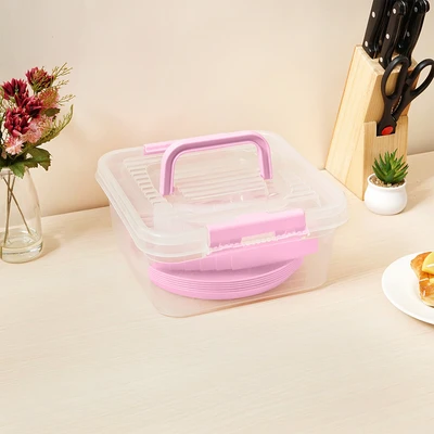 Gambar Appetite My Box Picnic Perlengkapan Makan Set 30 pcs - Pink