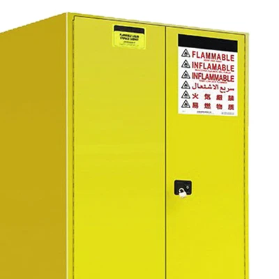 Gambar Krisbow 227 Ltr Flammable Lemari Kabinet 2 Pintu - Kuning