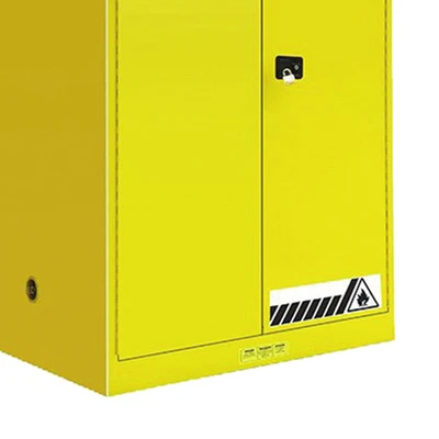 Gambar Krisbow 227 Ltr Flammable Lemari Kabinet 2 Pintu - Kuning