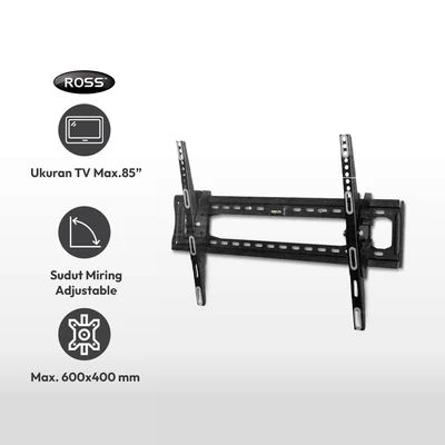 Gambar Ross Bracket Tv Neo Tilt 50-85 Inci - Hitam