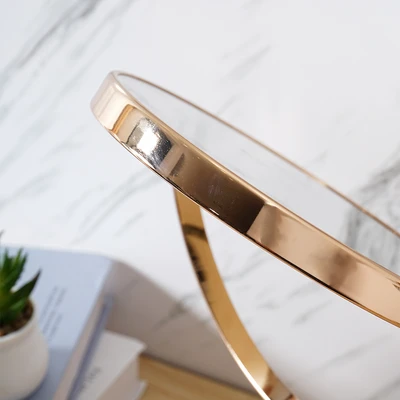 Gambar Informa Cermin Meja Rias 2x Magnifying Besi 17x1.2x30 cm - Gold