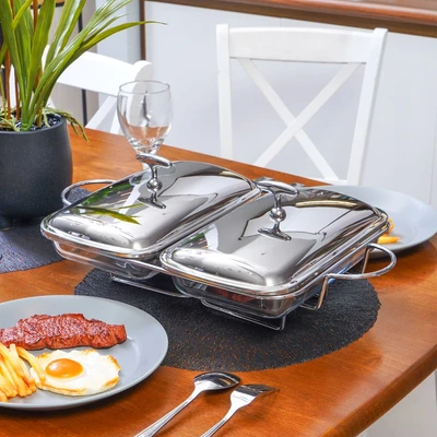 Gambar Appetite Casserole Penghangat Makanan Double Ellipse 1.8 Liter