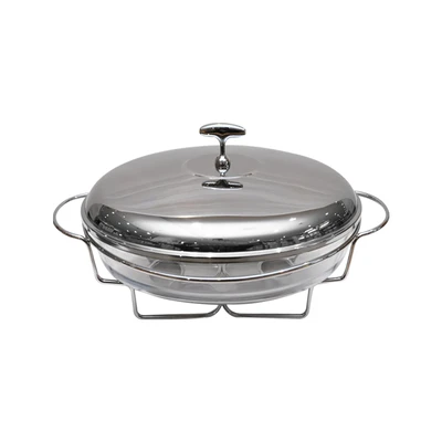 Gambar Appetite Casserole Penghangat Makanan Ellipse Oval 1.6 Liter - Silver