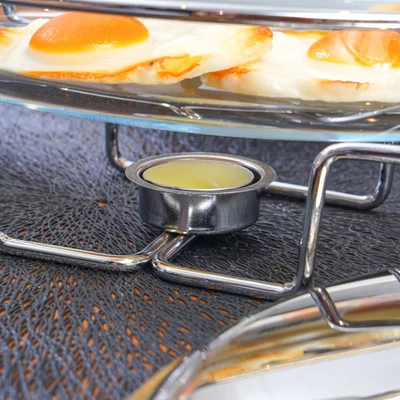 Gambar Appetite Casserole Penghangat Makanan Ellipse Oval 1.6 Liter - Silver