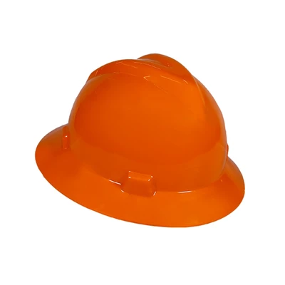 Gambar Krisbow Full Brim Helm Pengaman Hdpe - Oranye