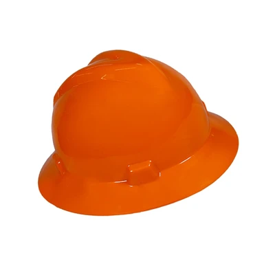 Gambar Krisbow Full Brim Helm Pengaman Hdpe - Oranye