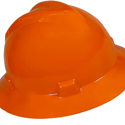 Gambar Krisbow Full Brim Helm Pengaman Hdpe - Oranye