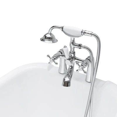 Gambar Kris Bathtub Classic Chrome Legs C-3015 - Putih