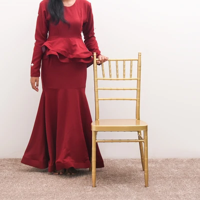 Gambar Informa Tiffany Kursi Banquet Metal - Gold