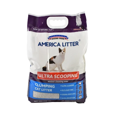 Gambar America Litter 10 Ltr Pasir Kucing Ultra Scooping