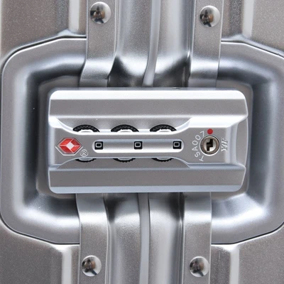 Gambar Luggo Shield Koper Aluminium TSA Lock 28 Inch - Silver