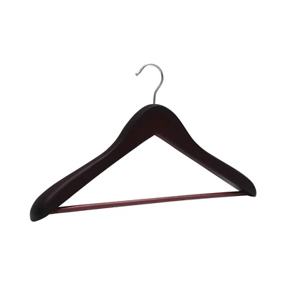 Gambar Stora 45 Cm Hanger Jaket Kayu & Pvc Dengan Tube - Cokelat