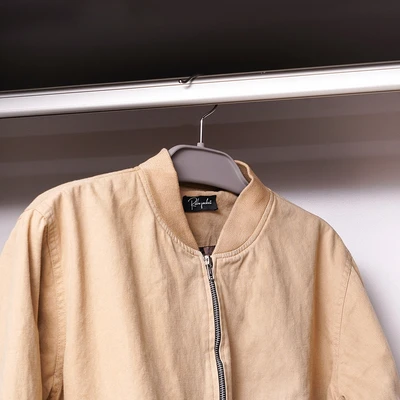 Gambar Stora Hanger Jaket ABS Dengan Rubber Coated 45 cm - Abu-Abu