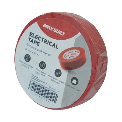 Gambar Maxbuilt Isolasi Listrik PVC 1.9cmx20Mtr - Merah