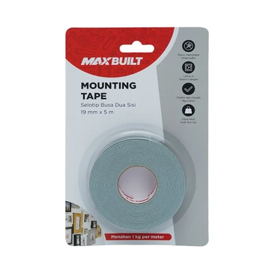 Gambar Maxbuilt Mounting Tape 19mm X 5 Mtr