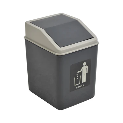 Gambar Komax Tempat Sampah Tutup Swing Plastik V2 - Abu-Abu